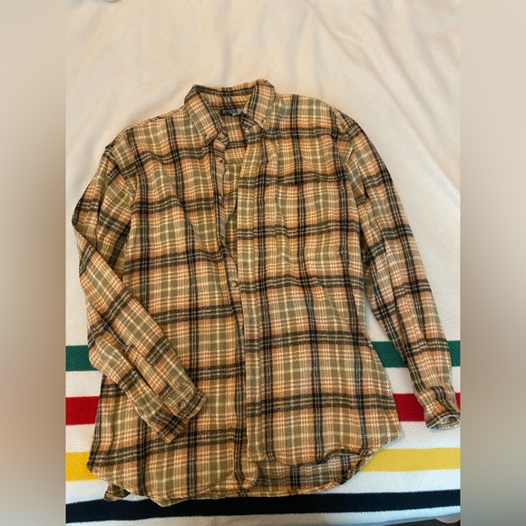 Vintage Plaid Button Down - Sz L - Picture 1 of 4